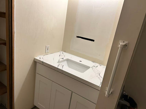 2cm Quartz Carrara Bianco Countertop ZQ116 - Self Pick Up Only - ZCBuildingSupply