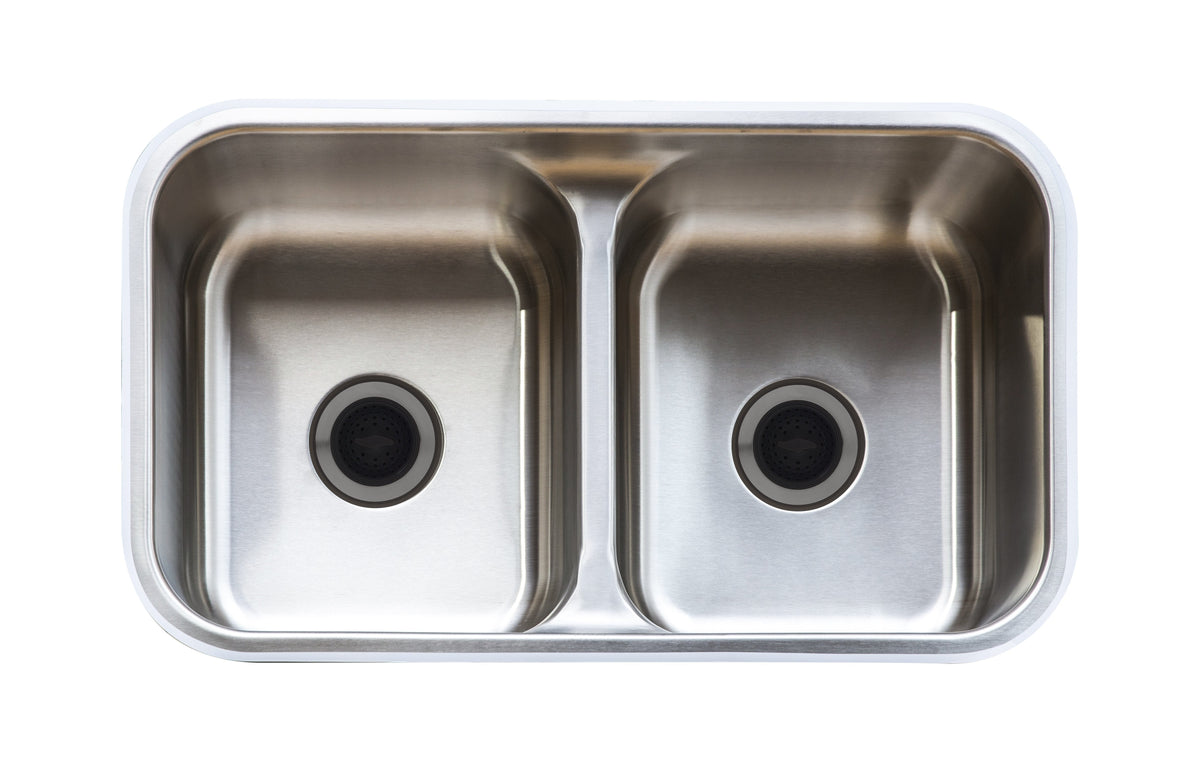 30" Kitchen Sink Stainless Steel Undermount Single 820D