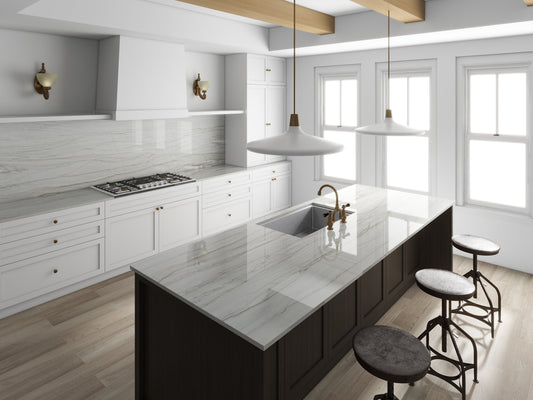 3cm Quartzite XE9207 Marmo Bianco Countertop - Self Pick Up Only