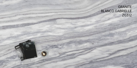 3cm Granite 120"x 71" Countertop - Blanco Gabrielle- ZG312 Self Pick Up Only